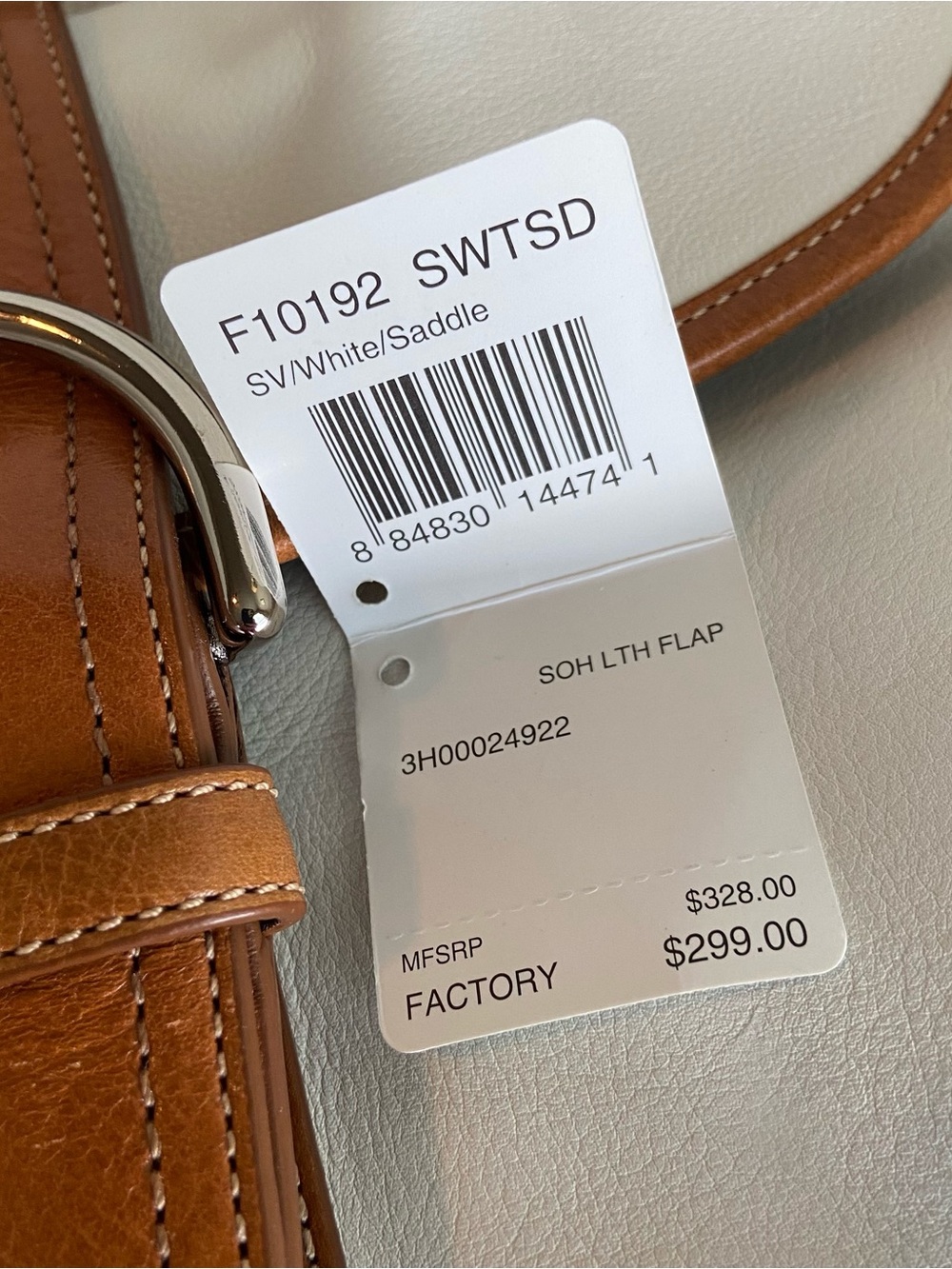 Y2K COACH Soho Bag NWOT & NWT Wallet F10192 White Saddle Brown - Picture 9 of 13